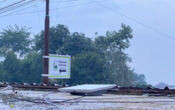 Diskominfo Jabar memasang internet gratis di lokasi bencana longsor Bandung Barat. (Ist)