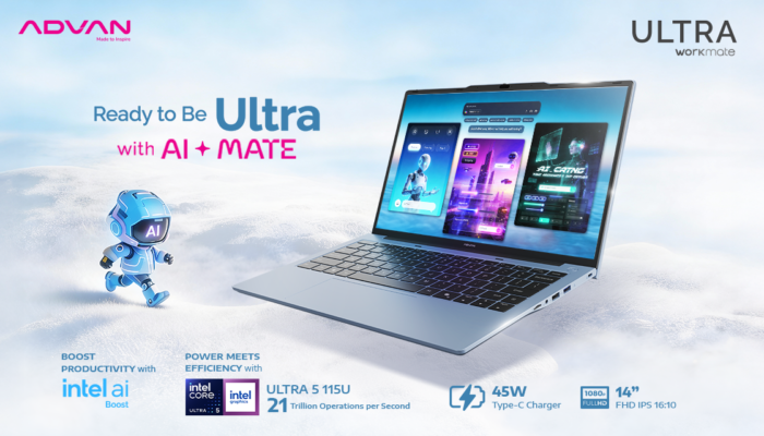 ADVAN WORKMATE ULTRA di Perkenalkan, Laptop AI-Ready Harga Terjangkau untuk Produktivitas Generasi Baru