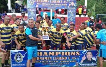 Turnamen Legend U-45+ Ajang Nostalgia dan Silaturahmi Legenda Sepak Bola Bandung Barat