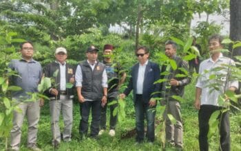 Bersama Diskominfo Garut MIO Indonesia Tanam Pohon di Bukit Malaka