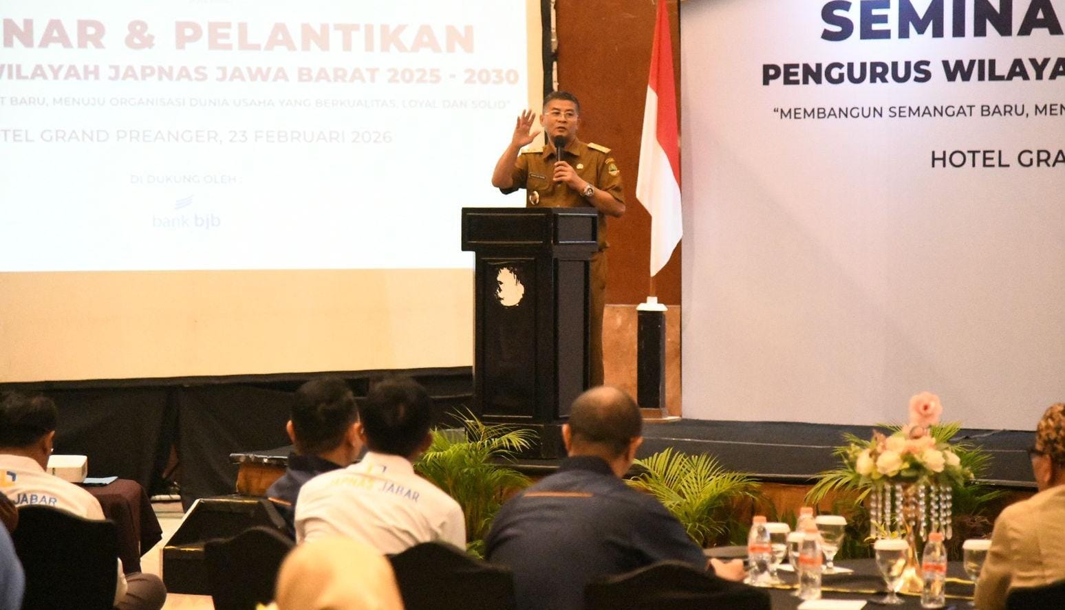 Wakil Gubernur Jabar Erwan Setiawan mengajak pengusaha Japnas jadi mentor UMKM Jabar. (Istimewa)