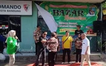 Bazar Ramadan FKPPI Kota Bandung bukan sekedar belanja hemat tapi juga meningkatkan tali silaturahmi. (ist)