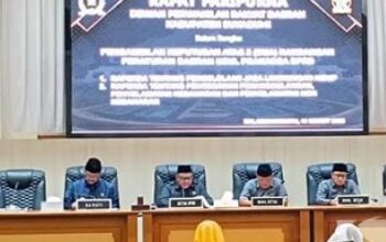 Rapat Paripurna DPRD Sukabumi bahas raperda kebakaran dan raperda lingkungan hidup. (Prima Arno Meidiandi/XJabar)