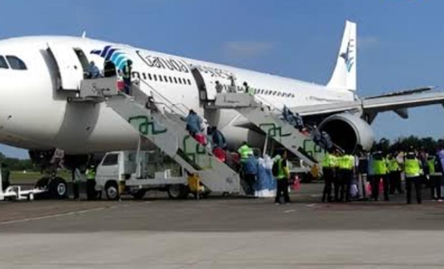 Pemberangkatan calon jemaah haji (Calhaj) Indonesia ke tanah suci. (Ist)