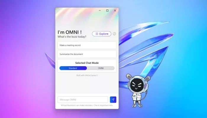 Cara Update Omni di Laptop Asus, AI Offline Bertenaga Llama 3 untuk Ryzen AI 300