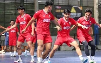 timnas futsal indonesia mulai memasuki pusat pelatihan. (FFI)