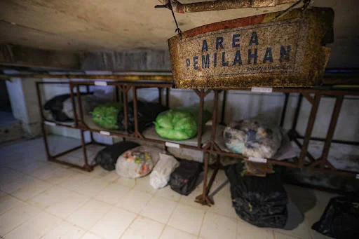 Area pemilahan sampah di Mall PVJ Bandung (Paris Van Java). (Ist)