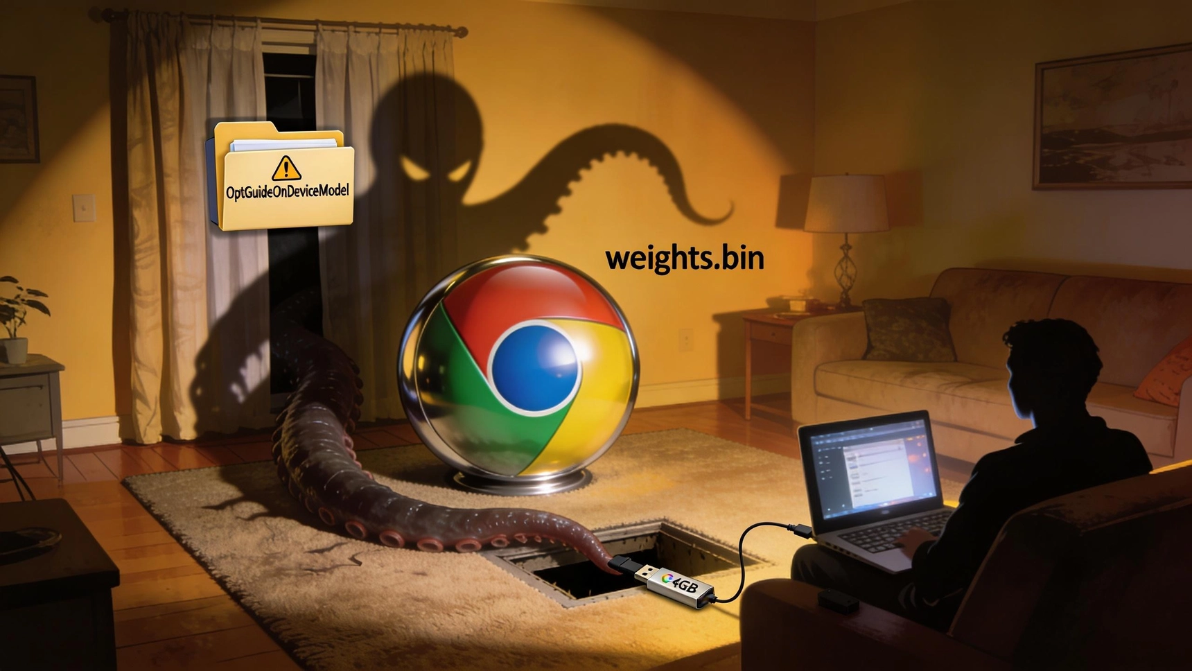 Chrome diam-diam unduh 4GB data Gemini Nano ke PC tanpa izin. Pelajari apa itu folder OptGuideOnDeviceModel, dampaknya, dan cara mematikan unduhan otomatis ini.