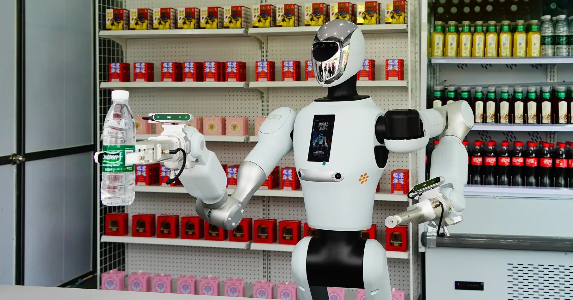 Galbot buka kios di Beijing yang dikelola robot humanoid G-1 tanpa operator manusia. Target 100 toko di China pada 2026. Ini ancaman nyata bagi kasir minimarket?