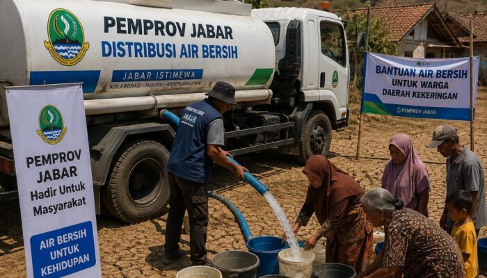 8,7 Juta Liter Air Bersih Dikucurkan untuk Warga Terdampak Kekeringan di Jabar