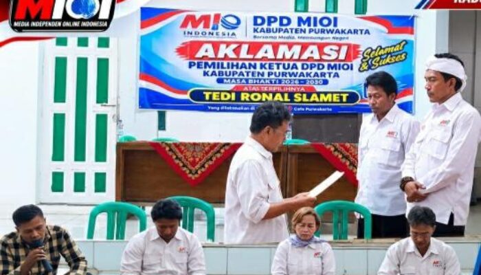 Tedi Ronal Slamet Terpilih Aklamasi Pimpin MIO Purwakarta 2026-2030