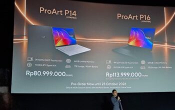ASUS Rilis ProArt P14 & P16 di Indonesia, Andalkan Chip NVIDIA RTX Spark untuk Jalankan AI Lokal Tanpa Internet